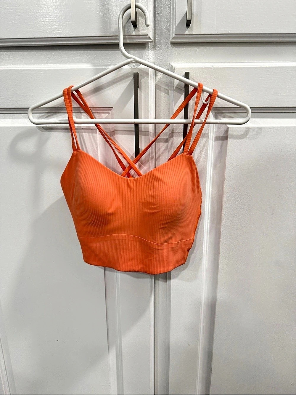 lululemon Align Reversible Bra Crop Top Orange Size 10